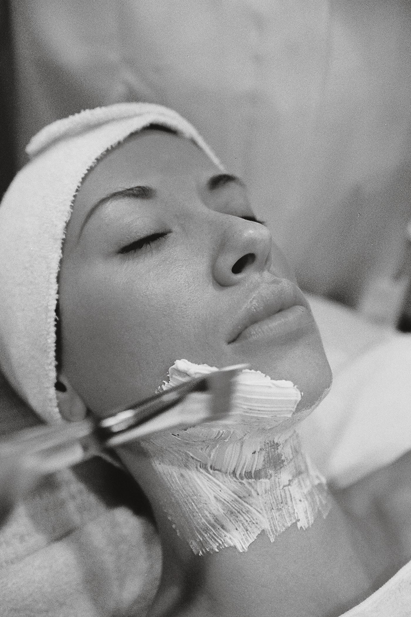 Brush-applied mask